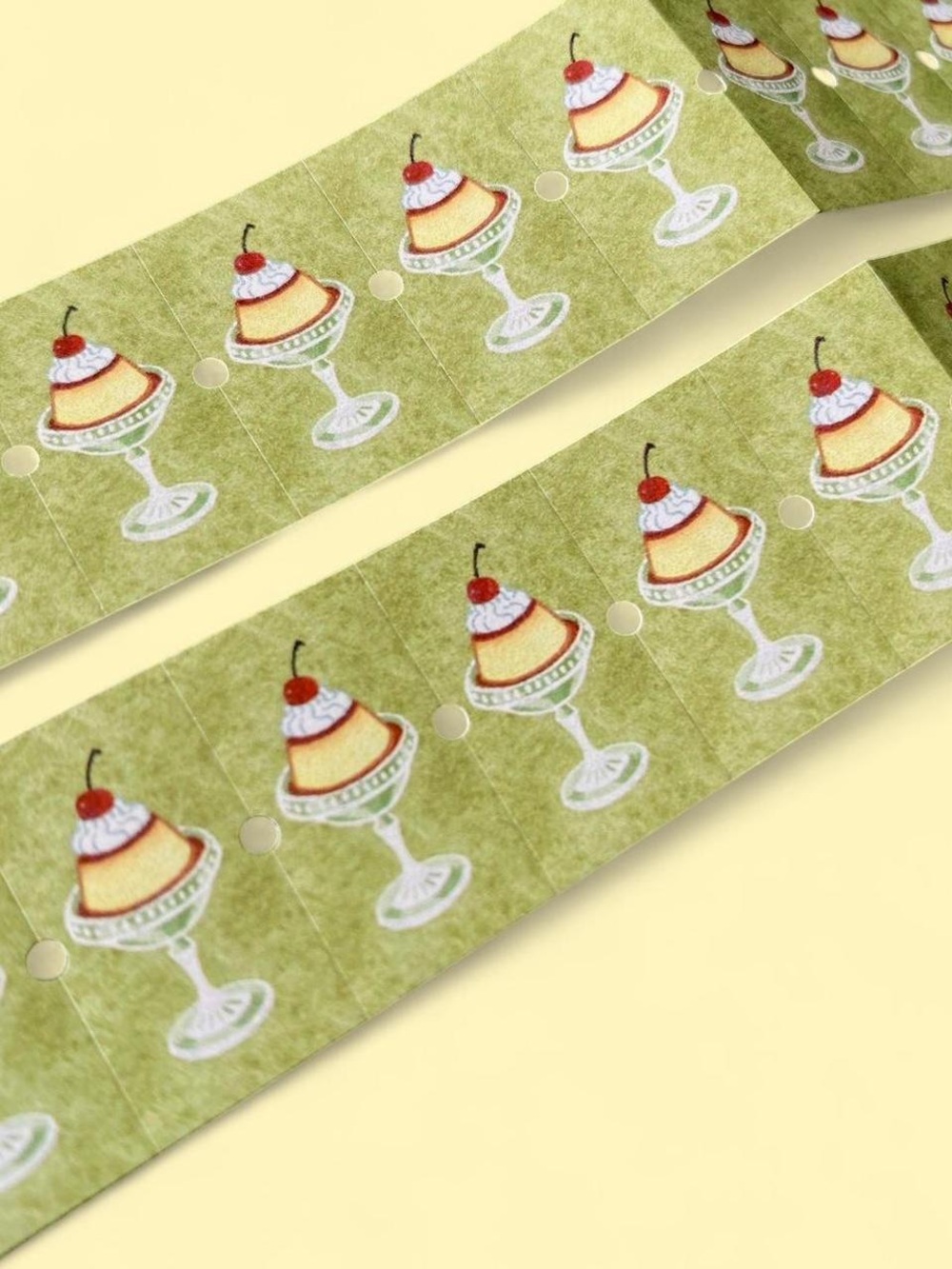 Caramel Pudding Labeler Stickers